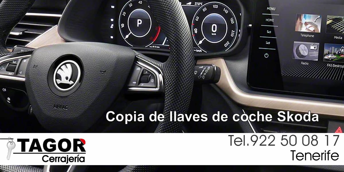 copia de llaves de coche skoda tenerife