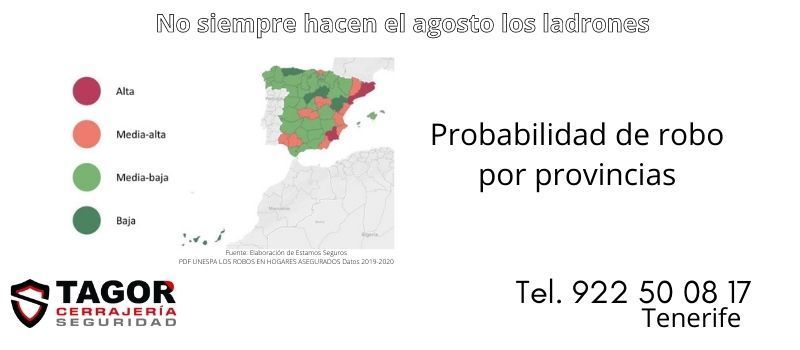 Informe de robos en Tenerife según importancia, zona y probabilidad Informe de robos en Tenerife según importancia, zona y probabilidad